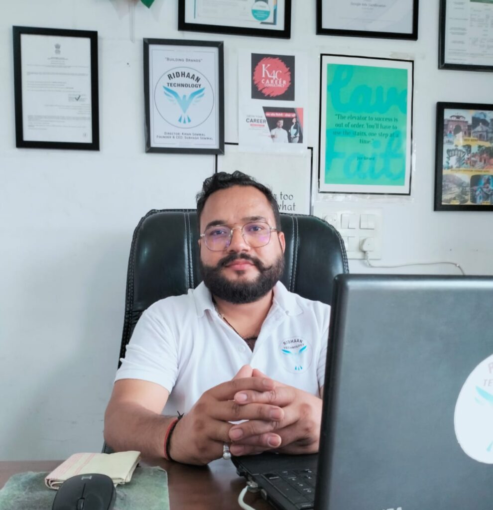 Subhash Semwal founder Ridhaan Technology